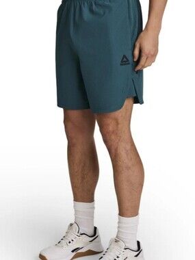 Reebok Men's 3XL Pace Breaker Woven Athletic Shorts 7" Inseam  Balsam Green (HD)